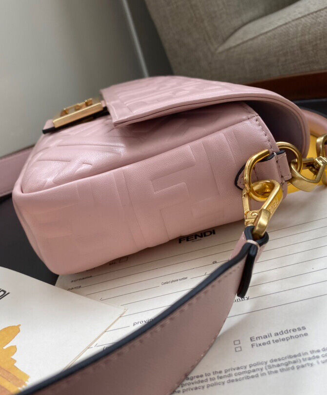 Fendi Baguette Leather Bag 8BR600 Pink